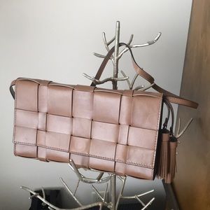 Michael Kors Vivian Woven Leather clutch